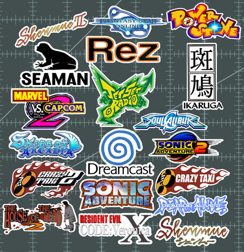 Adesivi logo sega - logo, dreamcast