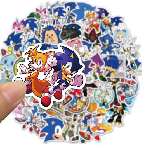 Set adesivi pezzi sonic - adesivi, 50