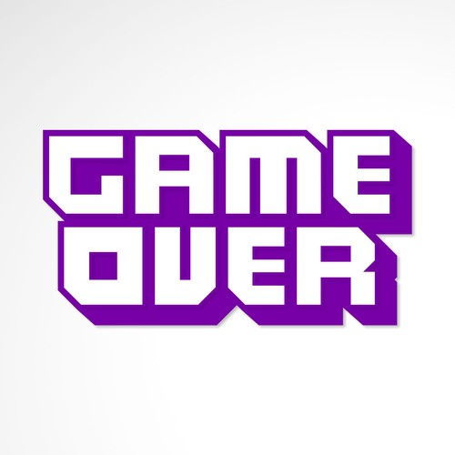 Adesivo game over stile twitch - game,
