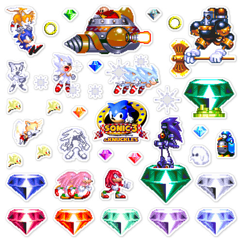 Confezione adesivi sonic - confezione, 38
