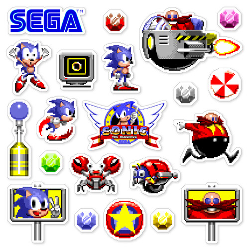 Adesivi sonic the hedgehog - the,