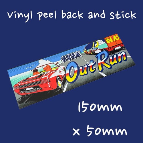 Out run adesivo vinile - , arcade