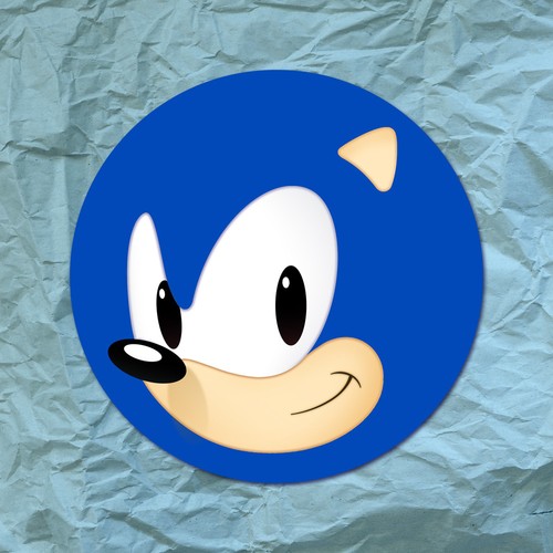 Adesivo sonic riccio sega - adesivo, il