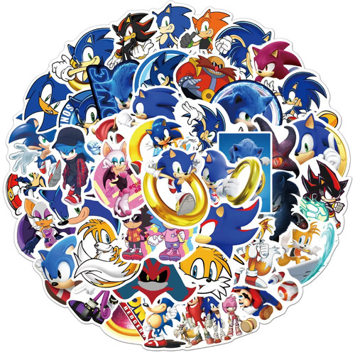 Adesivi sonic the - adesivi, hedgehog