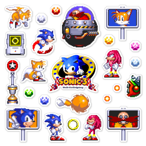Confezione adesivi sonic - confezione,
