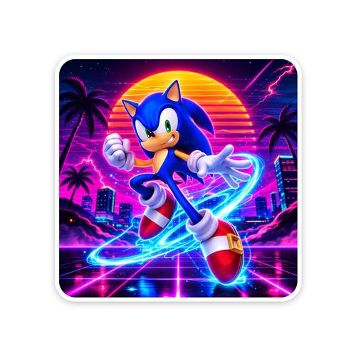 Adesivo sonic the hedgehog - adesivo,