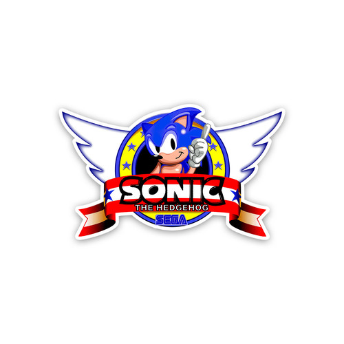 Adesivo sonic the - adesivo, hedgehog