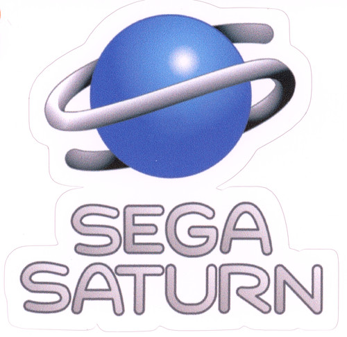 Sega saturn logo adesivo - saturn,