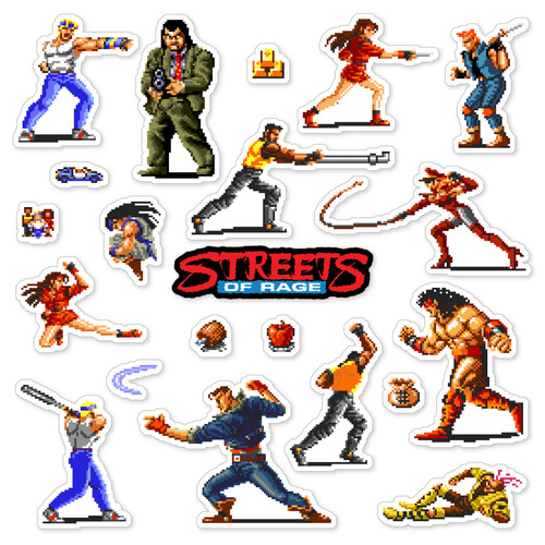 Adesivi streets rage sega - of,