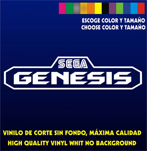 Sticker vinilo sega - sticker, genesis